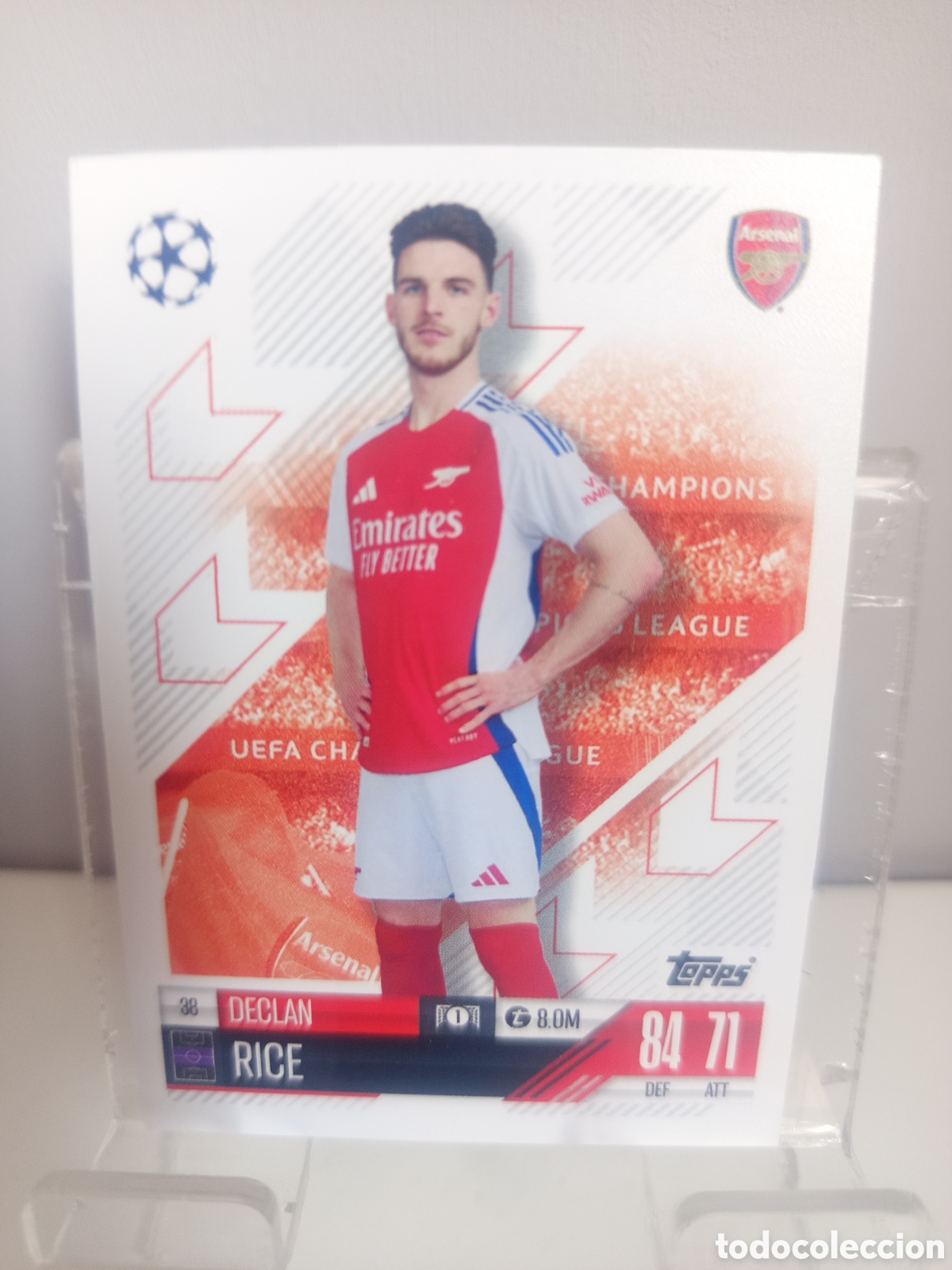 Cartes &agrave; collectionner de Football: ❇️ CROMO CARD ⚽ RICE ARSENAL 38 2024 2025 24 25 MATCH ATTAX CHAMPIONS LEAGUE TOPPS ❇️