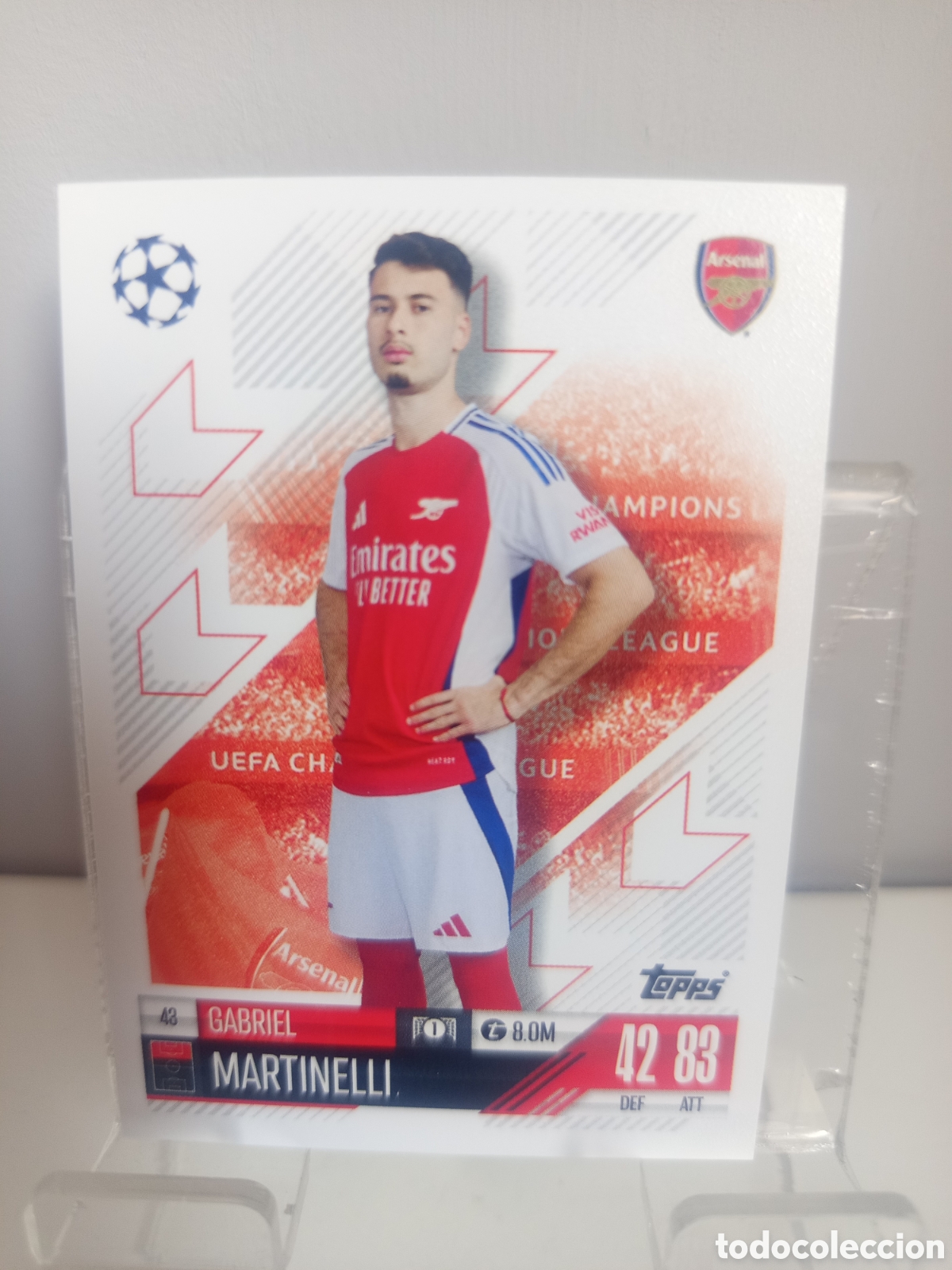 Figurine di Calcio: ❇️ CROMO CARD ⚽ MARTINELLI ARSENAL 43 2024 2025 24 25 MATCH ATTAX CHAMPIONS LEAGUE TOPPS ❇️
