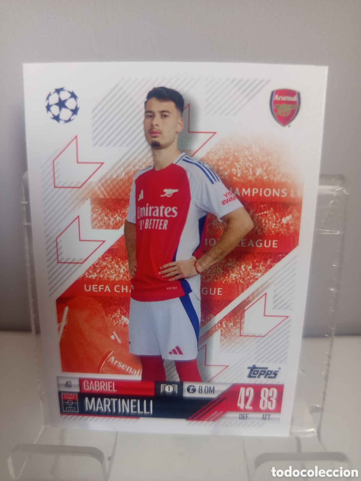Cromos de Futebol: ❇️ CROMO CARD ⚽ MARTINELLI ARSENAL 43 2024 2025 24 25 MATCH ATTAX CHAMPIONS LEAGUE TOPPS ❇️