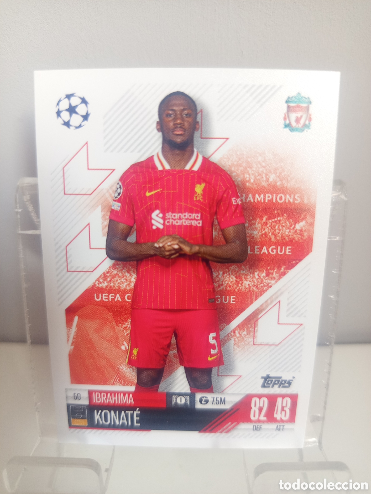 Cromos de Futebol: ❇️ CROMO CARD ⚽ KONATE LIVERPOOL 50 2024 2025 24 25 MATCH ATTAX CHAMPIONS LEAGUE TOPPS ❇️