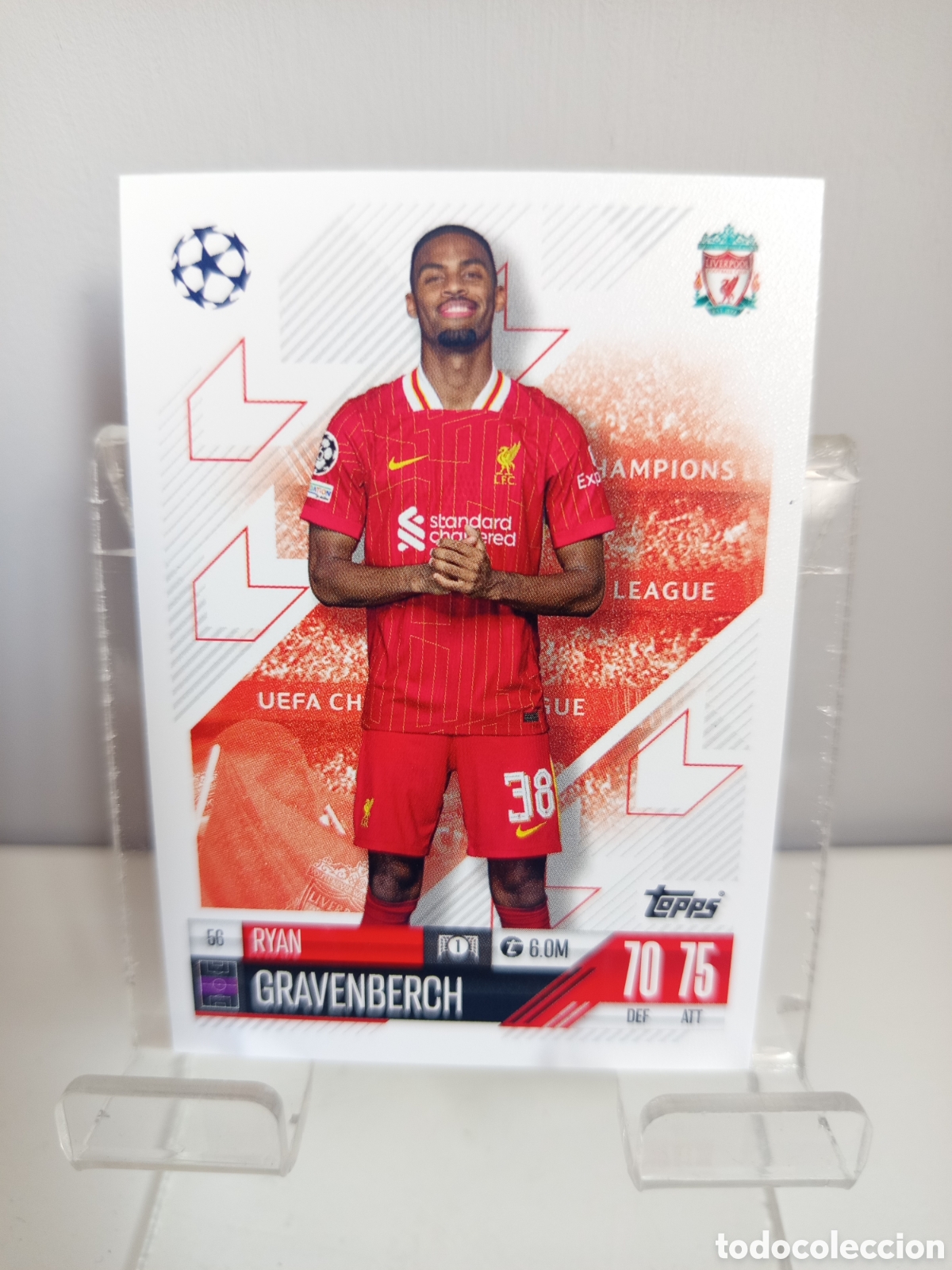 Cromos de Futebol: ❇️ CROMO CARD ⚽ GRAVENBERCH LIVERPOOL 56 2024 2025 24 25 MATCH ATTAX CHAMPIONS LEAGUE TOPPS ❇️