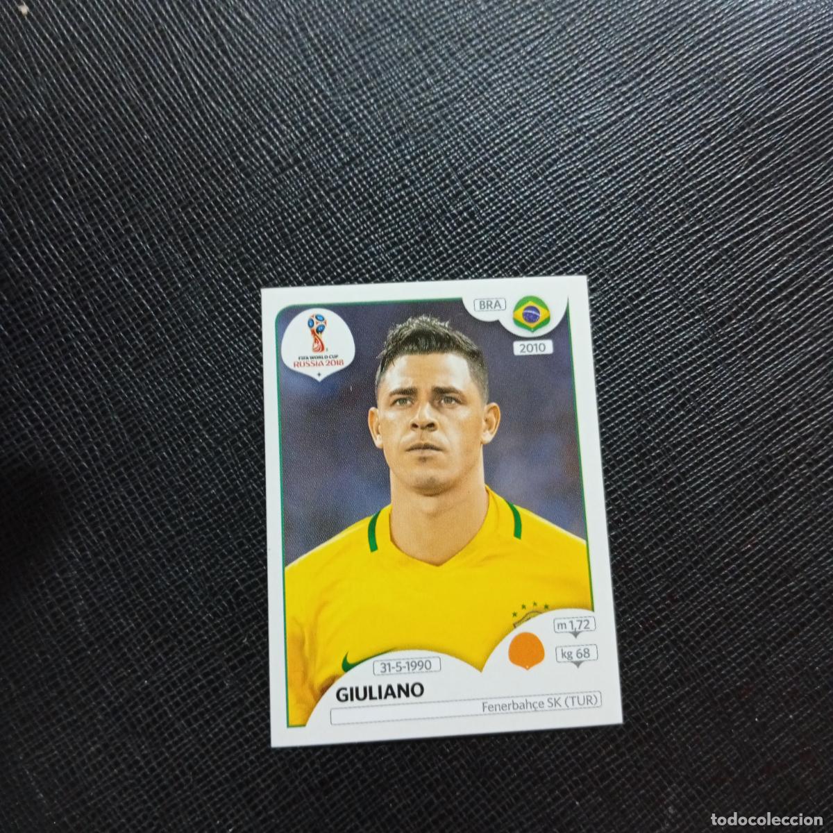 Cromos de f&uacute;tbol: 366 GIULIANO BRASIL PANINI MUNDIAL RUSIA 2018 CROMO FUTBOL 18 - SIN PEGAR - CJ2