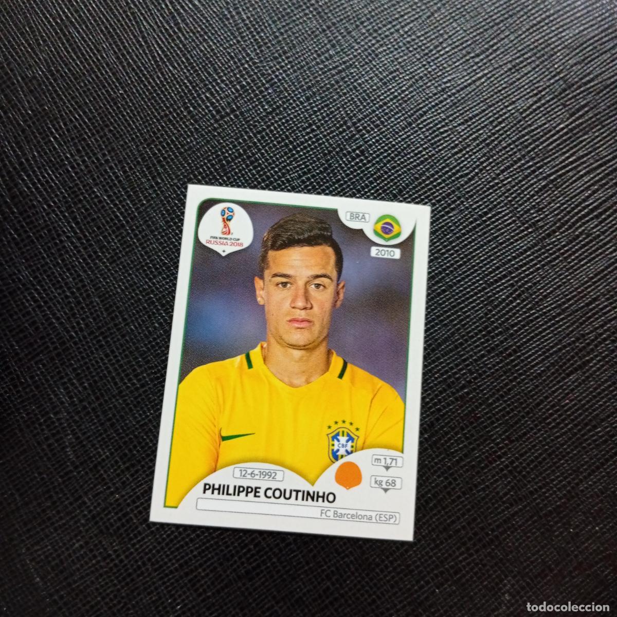 Cromos de f&uacute;tbol: 367 PHILIPPE COUTINHO BRASIL PANINI MUNDIAL RUSIA 2018 CROMO FUTBOL 18 - SIN PEGAR - CJ2