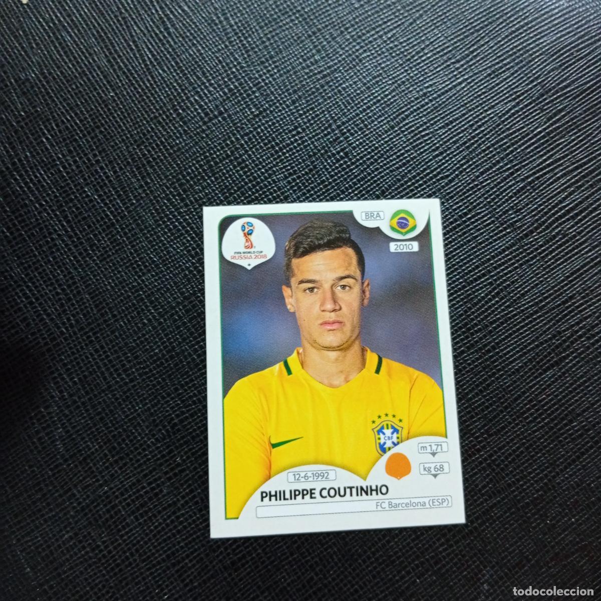 Cromos de Futebol: 367 PHILIPPE COUTINHO BRASIL PANINI MUNDIAL RUSIA 2018 CROMO FUTBOL 18 - SIN PEGAR - CJ2 ..
