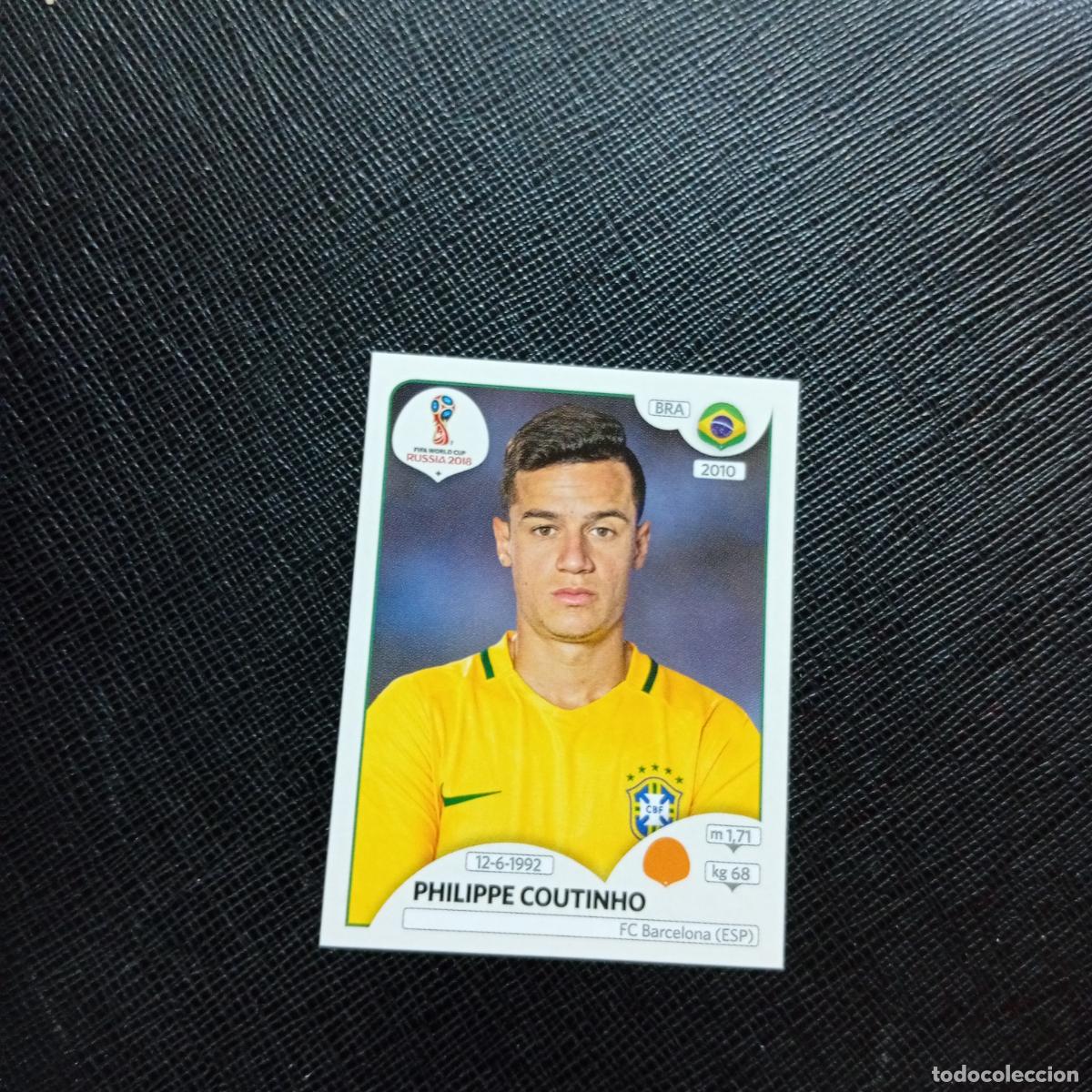 Cromos de Futebol: 367 PHILIPPE COUTINHO BRASIL PANINI MUNDIAL RUSIA 2018 CROMO FUTBOL 18 - SIN PEGAR - CJ2 ..