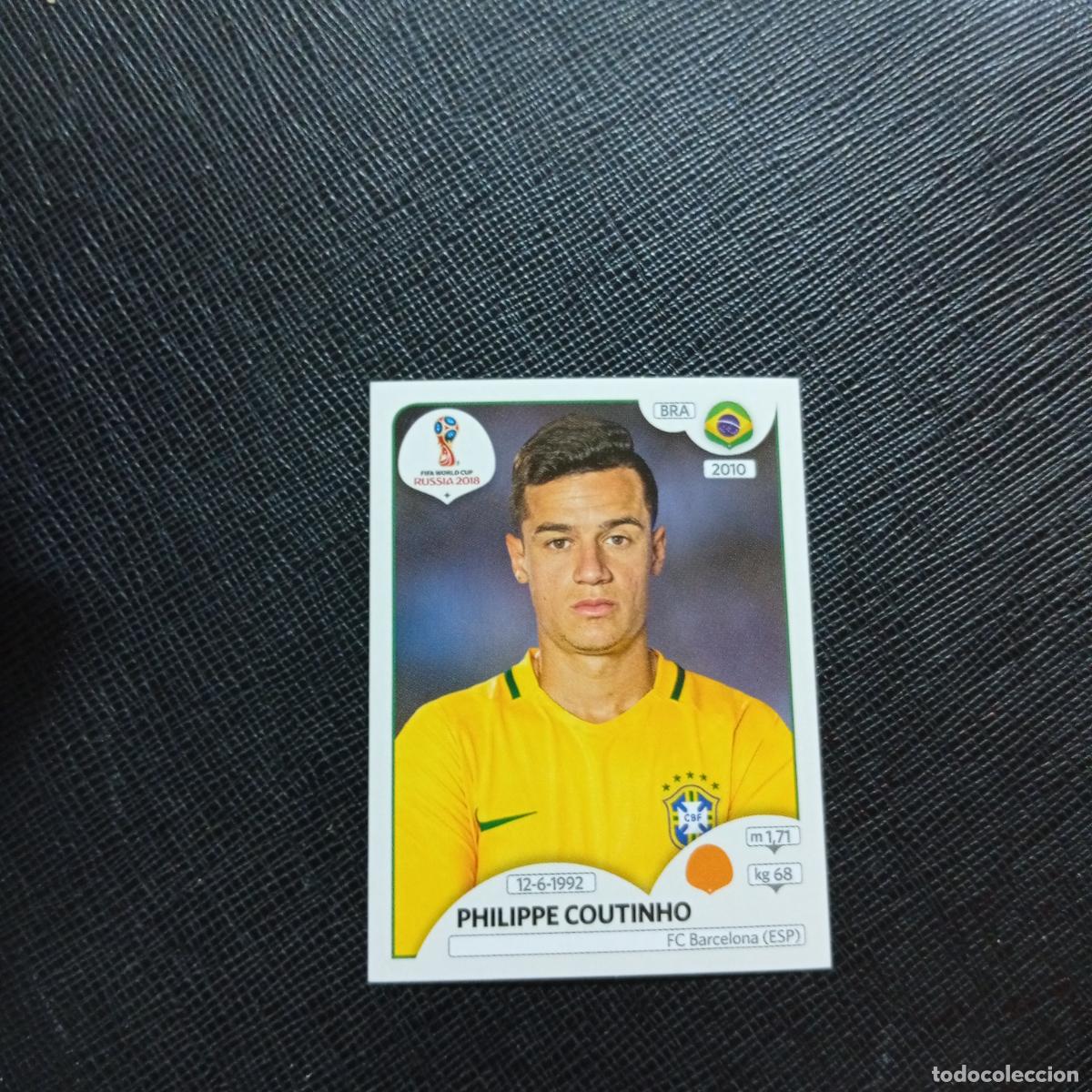 Cromos de Futebol: 367 PHILIPPE COUTINHO BRASIL PANINI MUNDIAL RUSIA 2018 CROMO FUTBOL 18 - SIN PEGAR - CJ2 ...