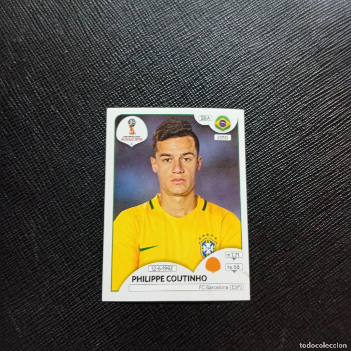 Cromos de Futebol: 367 PHILIPPE COUTINHO BRASIL PANINI MUNDIAL RUSIA 2018 CROMO FUTBOL 18 - SIN PEGAR - CJ2 ...