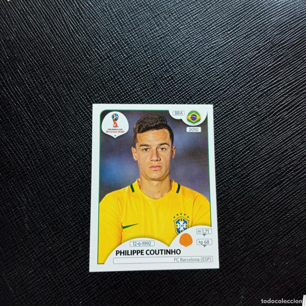 Cromos de Futebol: 367 PHILIPPE COUTINHO BRASIL PANINI MUNDIAL RUSIA 2018 CROMO FUTBOL 18 - SIN PEGAR - CJ2 ....