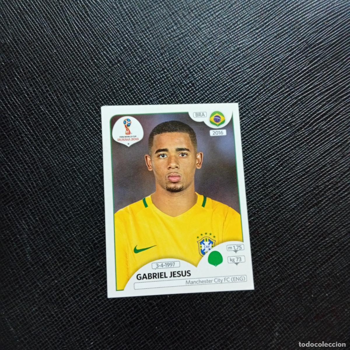 Cromos de f&uacute;tbol: 370 GABRIEL JESUS BRASIL PANINI MUNDIAL RUSIA 2018 CROMO FUTBOL 18 - SIN PEGAR - CJ2