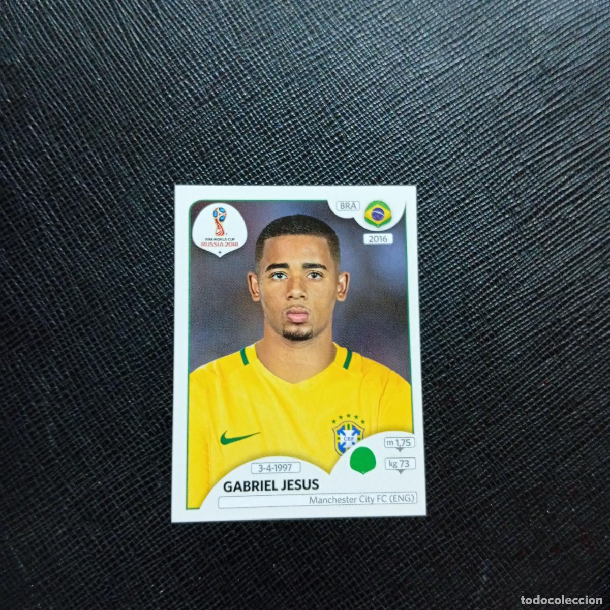 Football Stickers: 370 GABRIEL JESUS BRASIL PANINI MUNDIAL RUSIA 2018 CROMO FUTBOL 18 - SIN PEGAR - CJ2