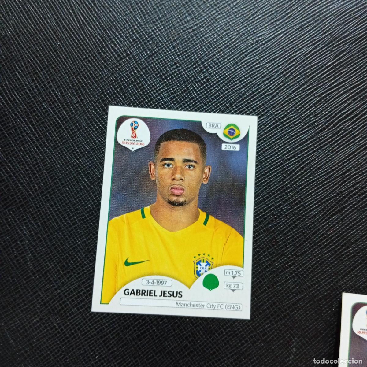 Football Stickers: 370 GABRIEL JESUS BRASIL PANINI MUNDIAL RUSIA 2018 CROMO FUTBOL 18 - SIN PEGAR - CJ2 .