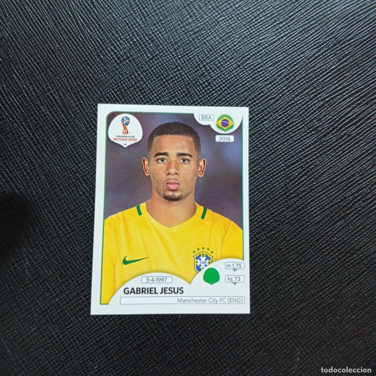 Football Stickers: 370 GABRIEL JESUS BRASIL PANINI MUNDIAL RUSIA 2018 CROMO FUTBOL 18 - SIN PEGAR - CJ2 ..