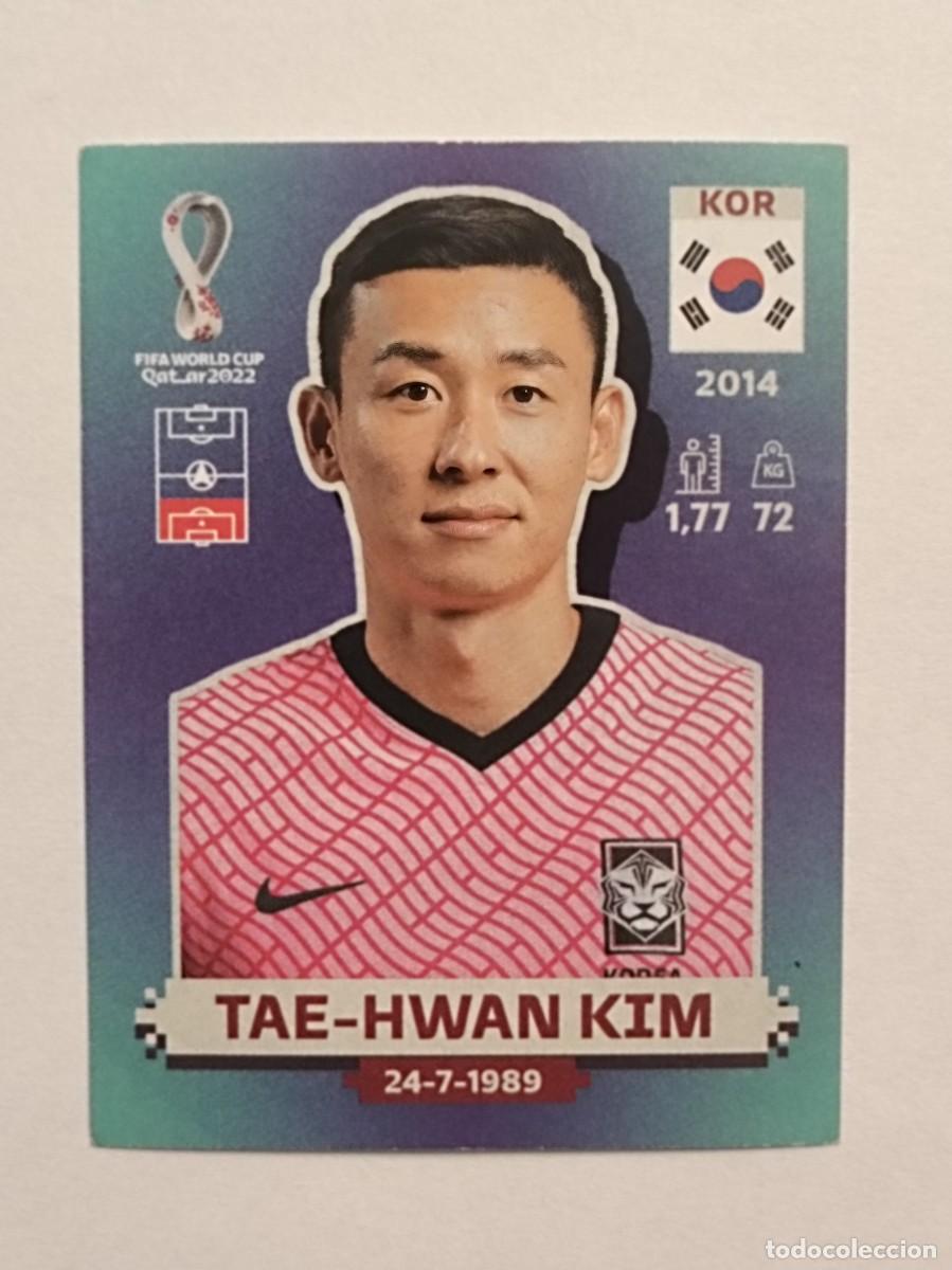 Football Stickers: #KOR 6 TAE-HWAN KIM (COREA DEL SUR) MUNDIAL QATAR 2022 PANINI