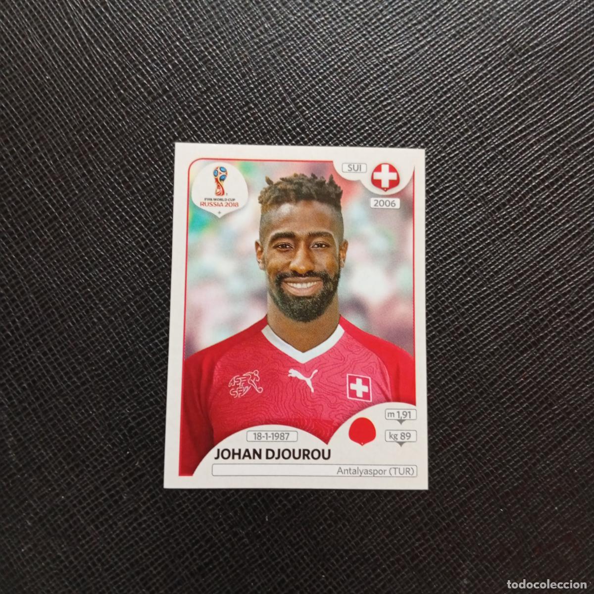 Cromos de f&uacute;tbol: 379 JOHAN DJOUROU SUIZA PANINI MUNDIAL RUSIA 2018 CROMO FUTBOL 18 - SIN PEGAR - CJ2