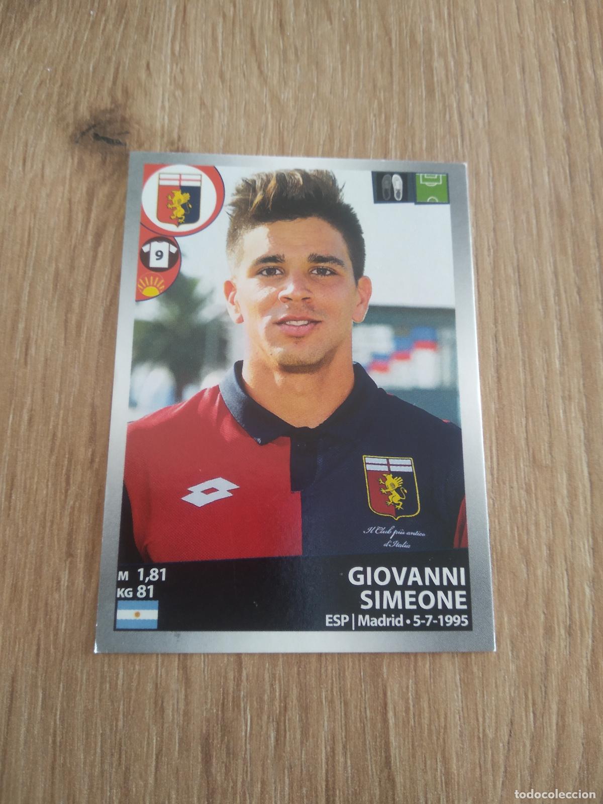 Cromos de f&uacute;tbol: 221 GIOVANNI SIMEONE GENOA CROMO FUTBOL PANINI LIGA ITALIA 16-17 CALCIATORI 2016-2017