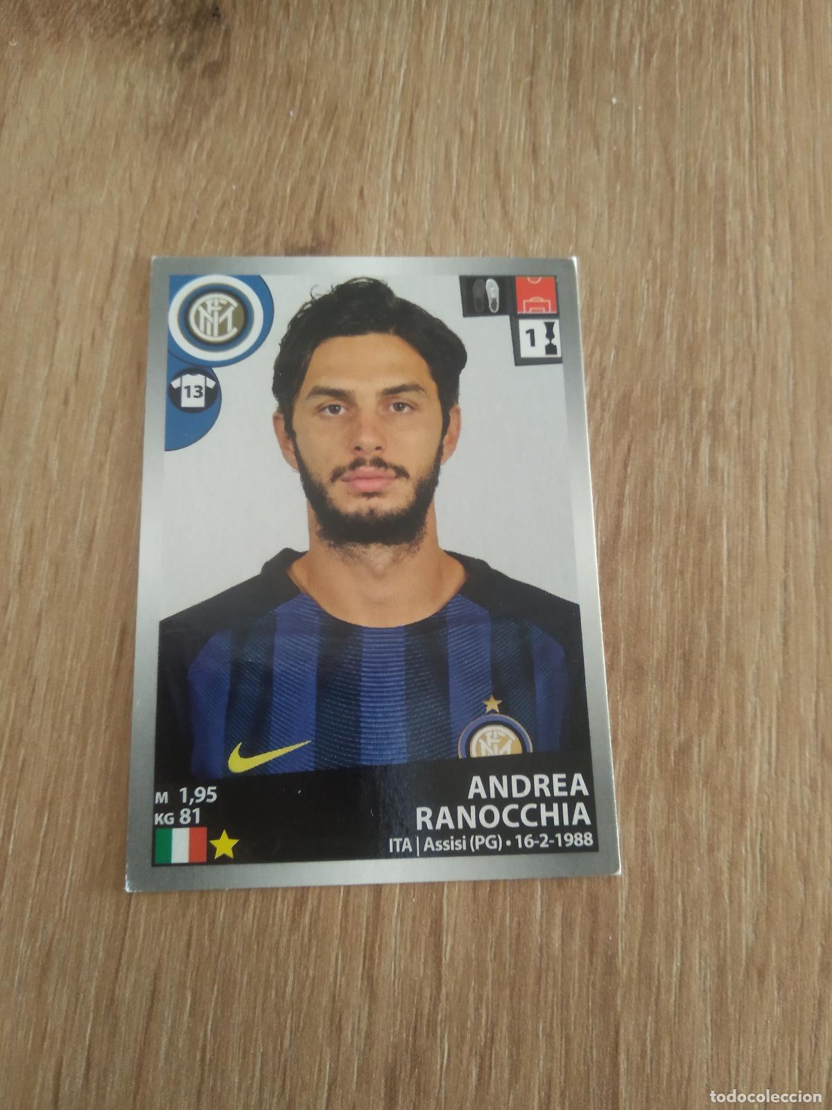 Cromos de f&uacute;tbol: 231 ANDREA RANOCCHIA INTER MILAN CROMO FUTBOL PANINI LIGA ITALIA 16-17 CALCIATORI 2016-2017