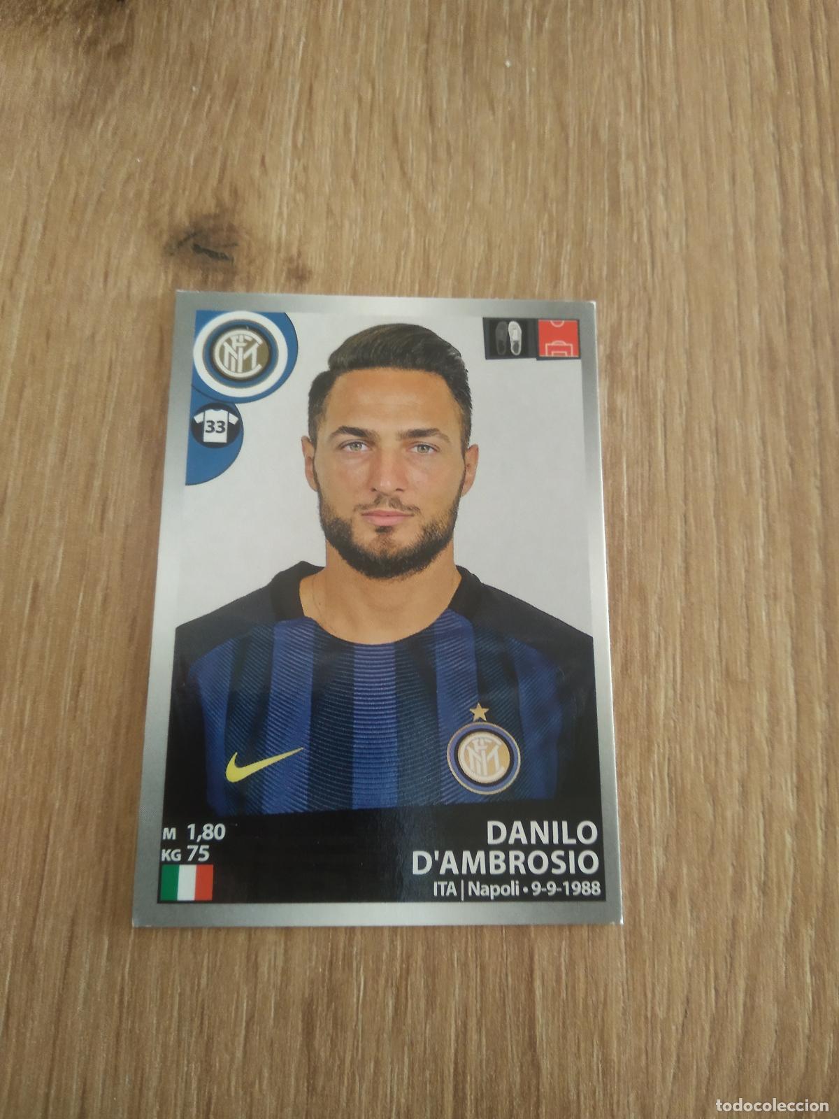 Cromos de f&uacute;tbol: 235 DANILO D'AMBROSIO INTER MILAN CROMO FUTBOL PANINI LIGA ITALIA 16-17 CALCIATORI 2016-2017