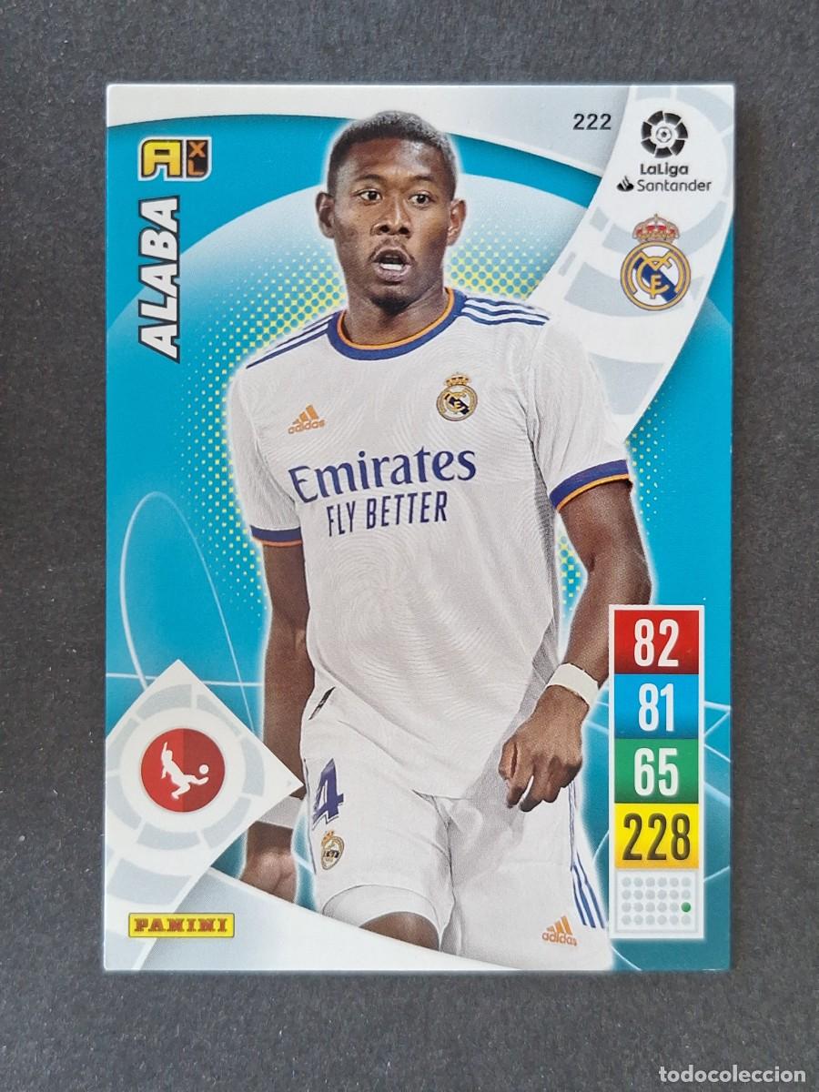 Cromos de f&uacute;tbol: ALABA REAL MADRID 222 PANINI ADRENALYN XL 2021 2022 21 22