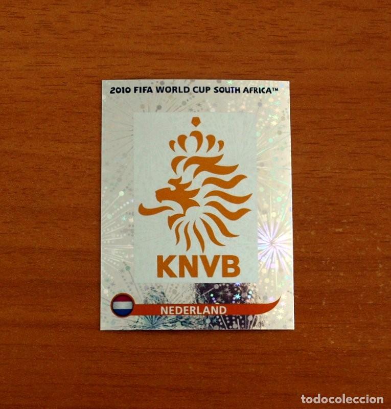 Cromos de f&uacute;tbol: Holanda -N&ordm; 335 Escudo -Mundial South Africa 2010 FIFA World Cup-Panini -Nunca Pegado