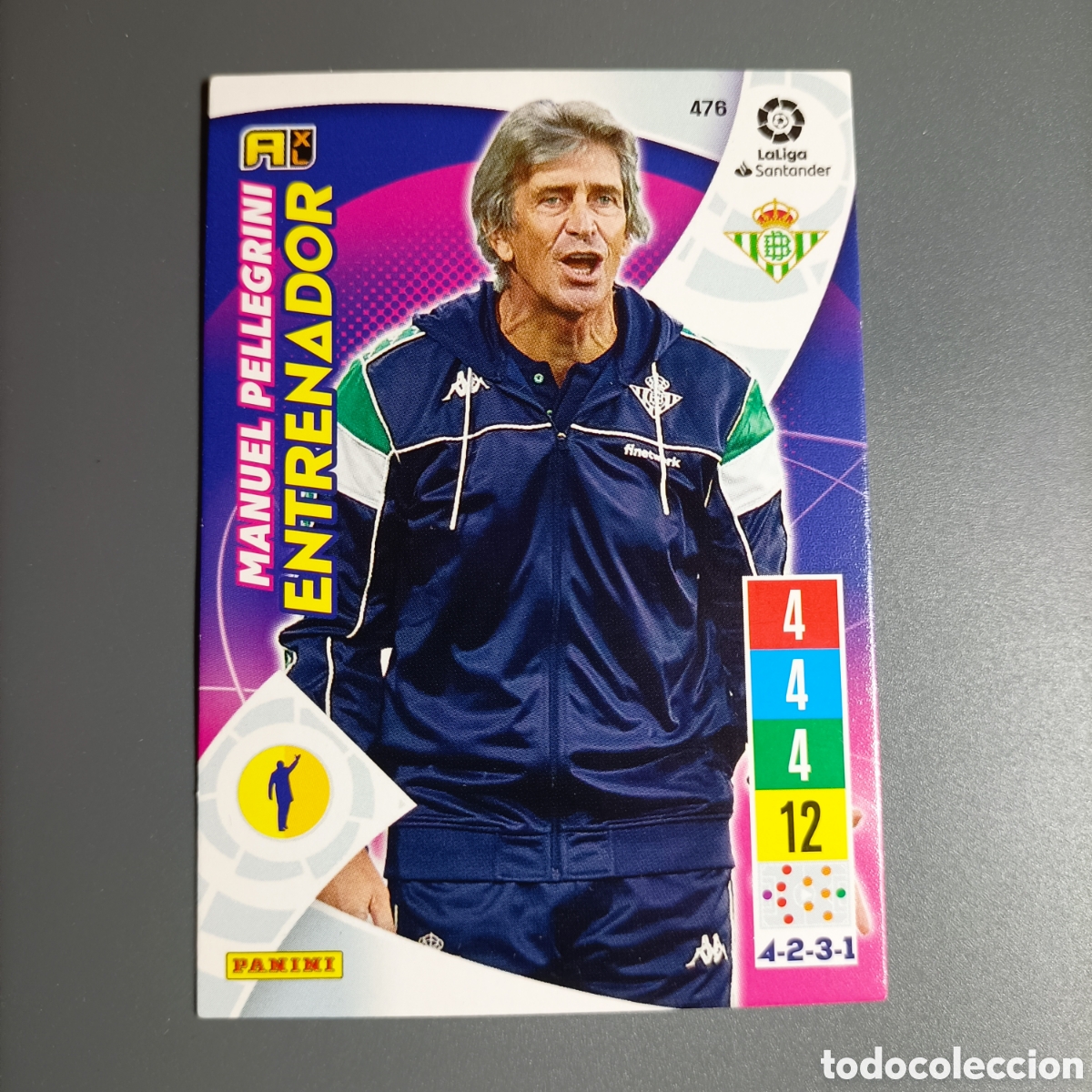 Cartes &agrave; collectionner de Football: ADRENALYN. LIGA 2021-2022 (BETIS) №476 MANUEL PELLEGRINI