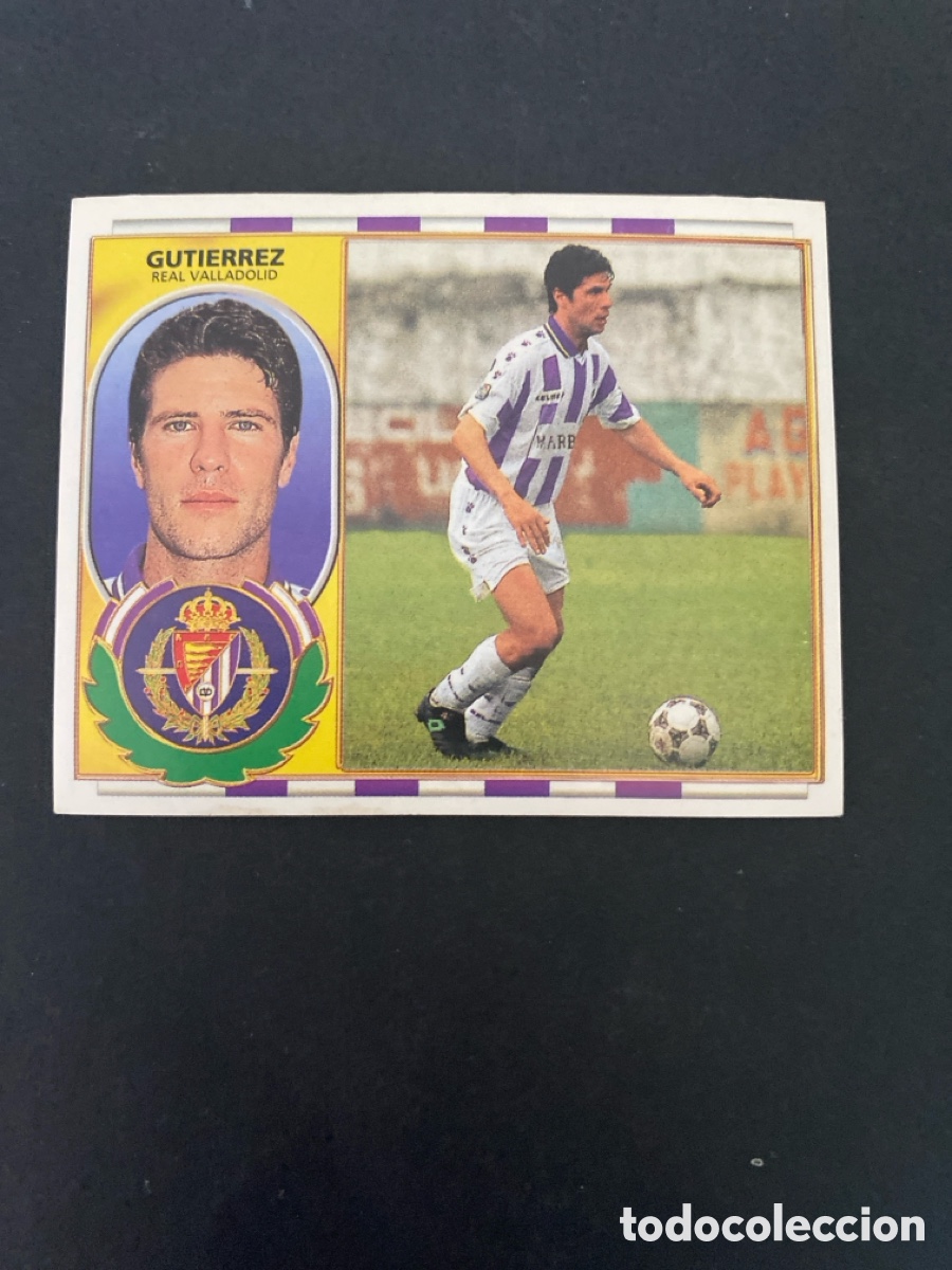 Cartes &agrave; collectionner de Football: Cromo liga 96/97 R Valladolid nunca pegado