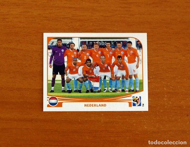 Cartes &agrave; collectionner de Football: Holanda -N&ordm; 334 Alineaci&oacute;n-Equipo -Mundial South Africa 2010 FIFA World Cup-Panini -Nunca Pegado
