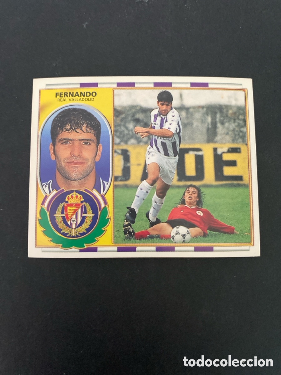 Cromos de f&uacute;tbol: Cromo liga 96/97 R Valladolid nunca pegado