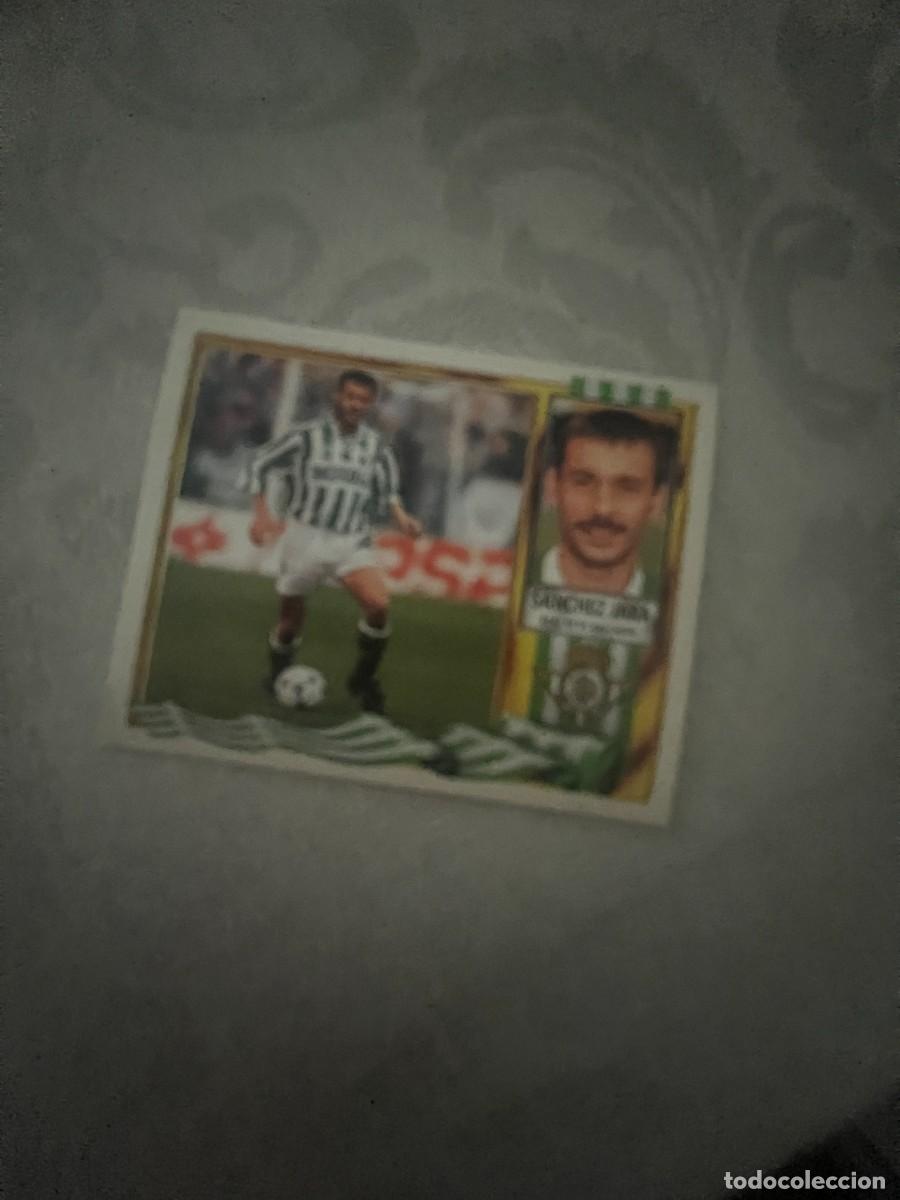 Cromos de f&uacute;tbol: SANCHEZ JARA COLOCA REAL BETIS SIN PEGAR LIGA ESTE 1995/96 95 96