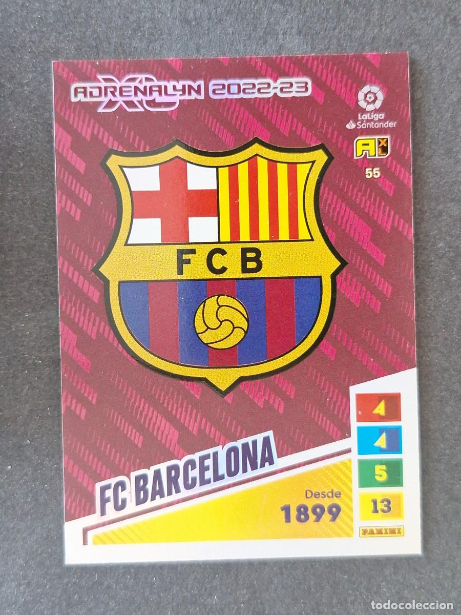 Cromos de f&uacute;tbol: ESCUDO F. C. BARCELONA 55 PANINI ADRENALYN XL 2022 2023 22 23