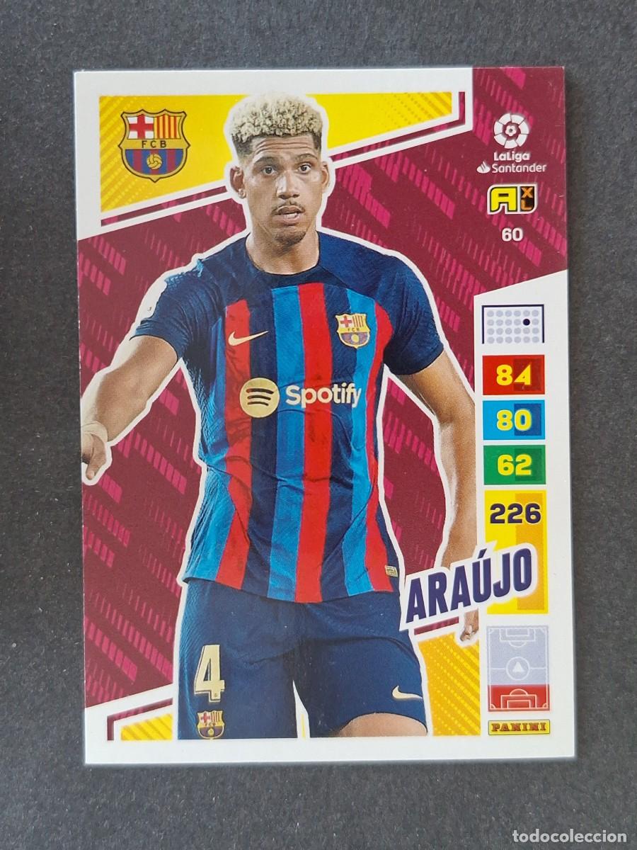 Cromos de f&uacute;tbol: ARAUJO F. C. BARCELONA 60 PANINI ADRENALYN XL 2022 2023 22 23