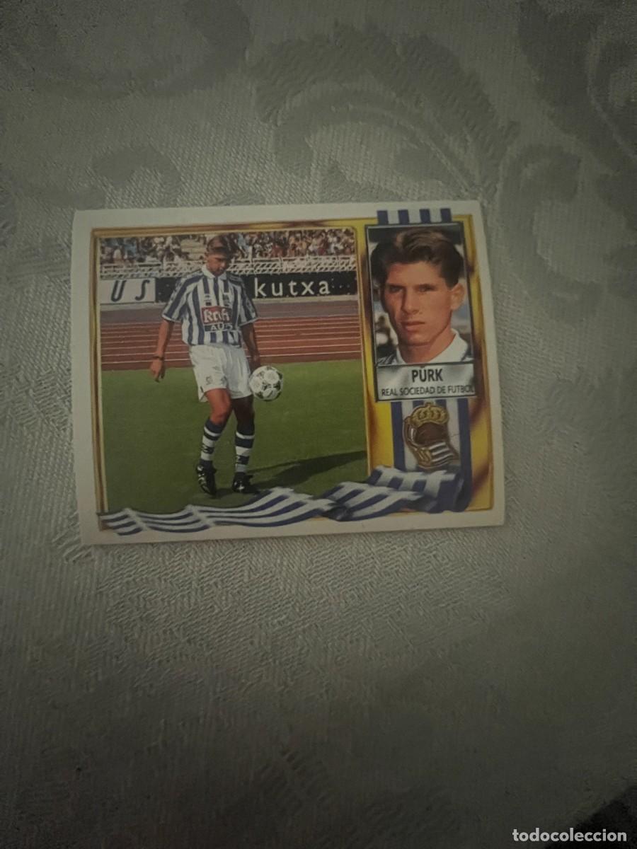 Cromos de f&uacute;tbol: PURK REAL SOCIEDAD COLOCA SIN PEGAR LIGA ESTE 1995/96 95 96