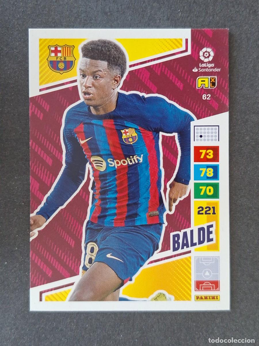 Cromos de f&uacute;tbol: BALDE F. C. BARCELONA 62 PANINI ADRENALYN XL 2022 2023 22 23