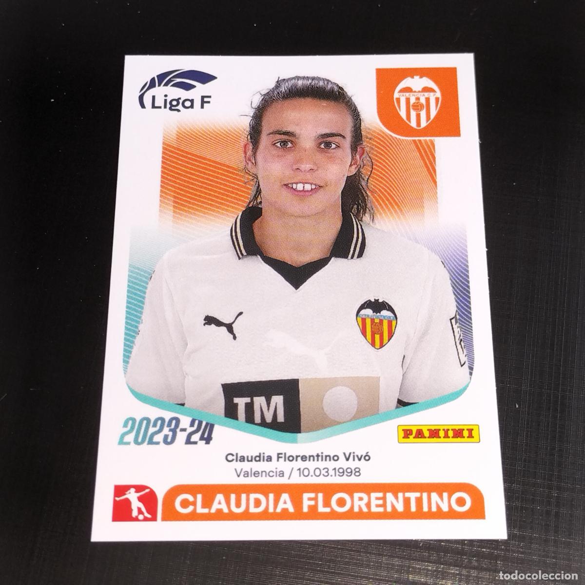 Cromos de Futebol: N&ordm; 287 CLAUDIA FLORENTINO VALENCIA CROMOS LIGA F FEMENINA PANINI 2023 2024 23 24