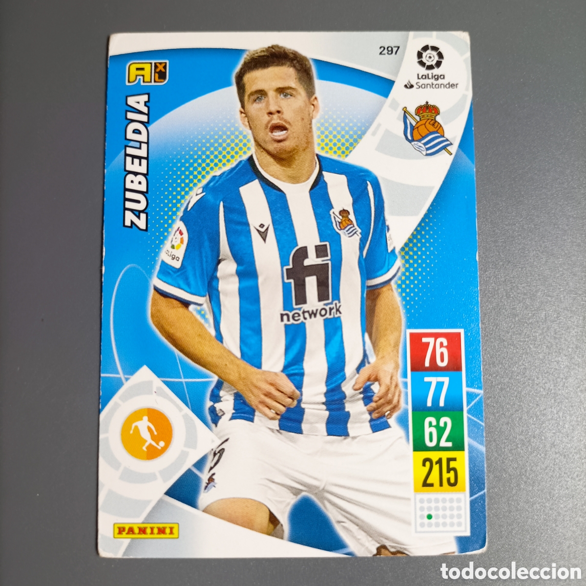 Cromos de f&uacute;tbol: ADRENALYN. LIGA 2021-2022 (REAL SOCIEDAD) №297 ZUBELDIA