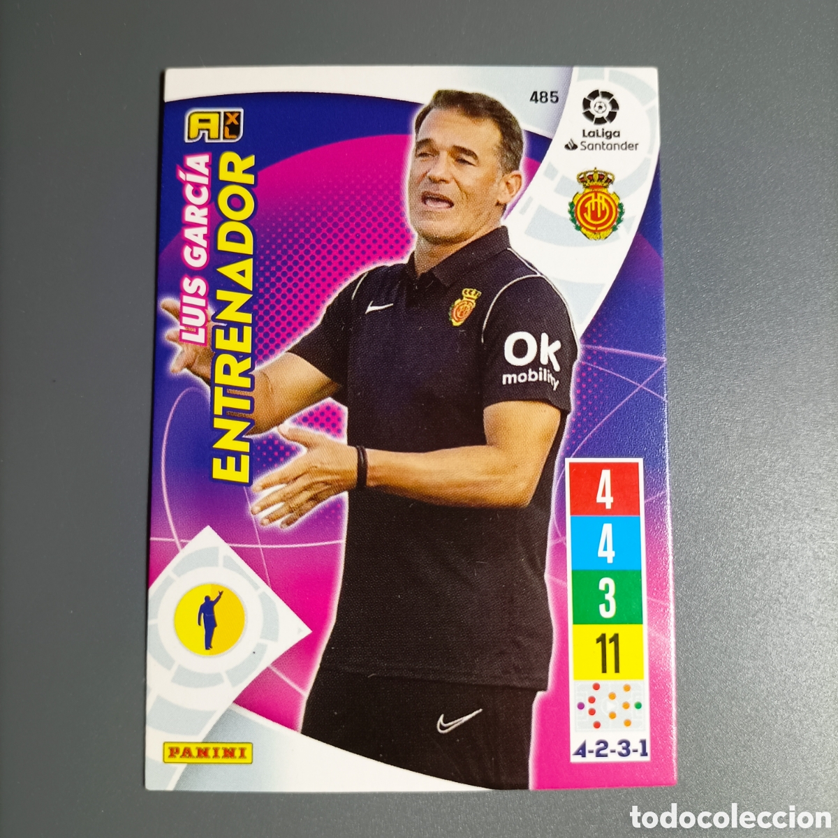 Cromos de f&uacute;tbol: ADRENALYN. LIGA 2021-2022 (MALLORCA) №485 LUIS GARC&Iacute;A