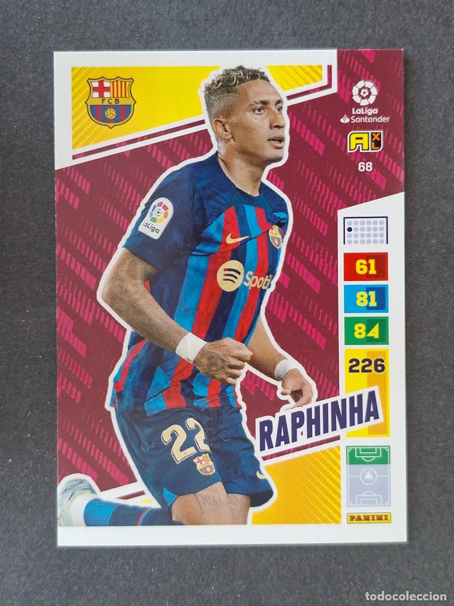 Cromos de f&uacute;tbol: RAPHINHA F. C. BARCELONA 68 PANINI ADRENALYN XL 2022 2023 22 23