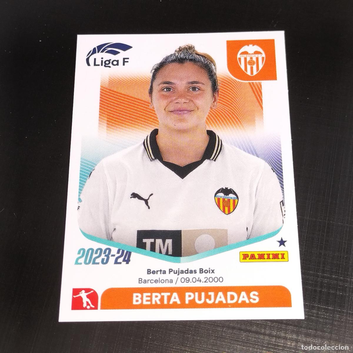 Cromos de f&uacute;tbol: N&ordm; 289 BERTA PUJADAS VALENCIA CROMOS LIGA F FEMENINA PANINI 2023 2024 23 24