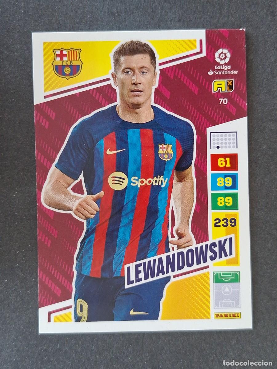 Cromos de f&uacute;tbol: LEWANDOWSKI F. C. BARCELONA 70 PANINI ADRENALYN XL 2022 2023 22 23