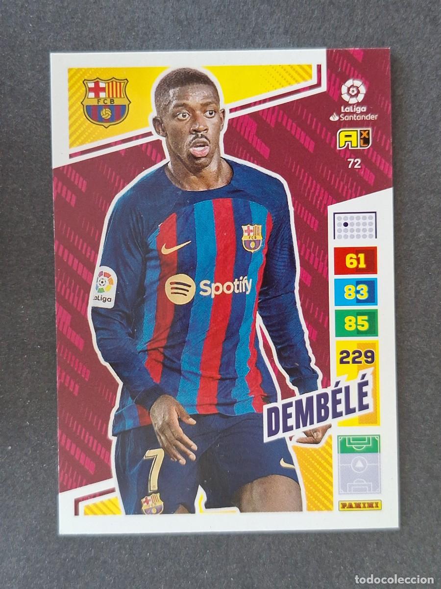 Cromos de f&uacute;tbol: DEMBELE F. C. BARCELONA 72 PANINI ADRENALYN XL 2022 2023 22 23