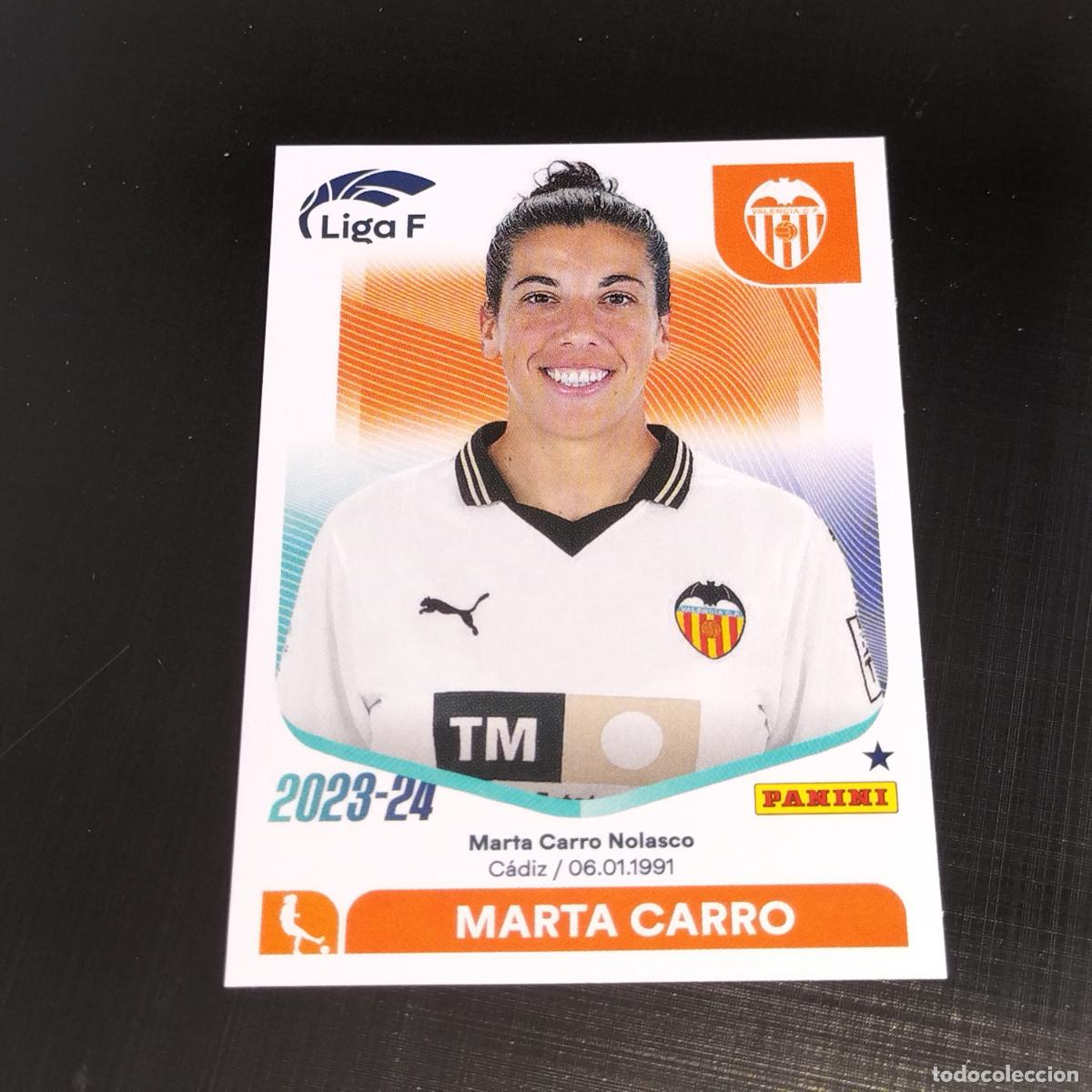Cromos de Futebol: N&ordm; 291 MARTA CARRO VALENCIA CROMOS LIGA F FEMENINA PANINI 2023 2024 23 24