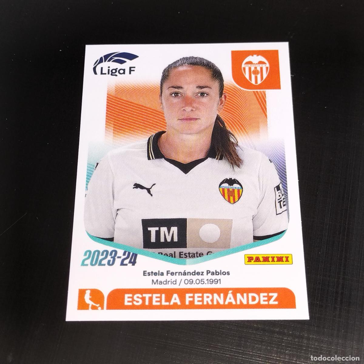 Cromos de Futebol: N&ordm; 292 ESTELA FERNANDEZ VALENCIA CROMOS LIGA F FEMENINA PANINI 2023 2024 23 24