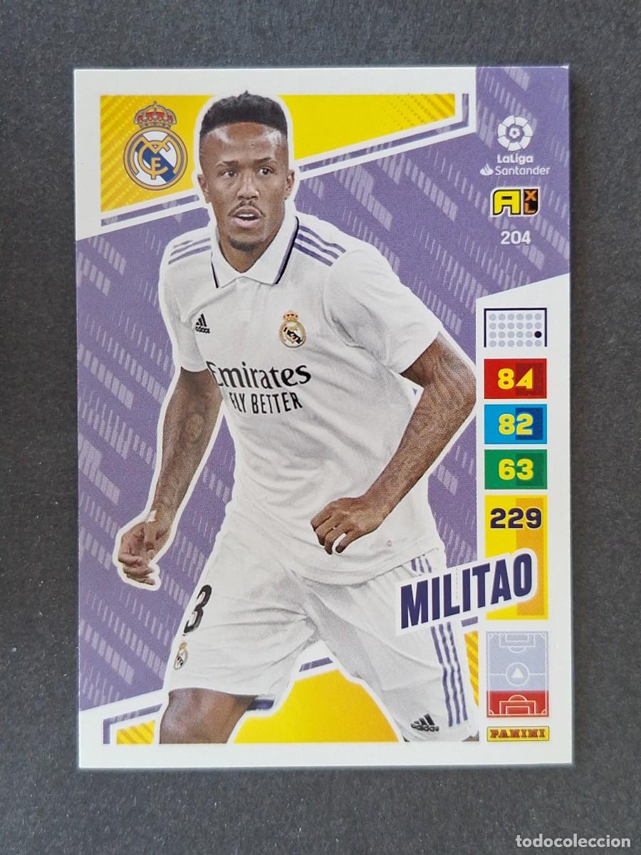 Fu&szlig;ball-Sticker: MILITAO REAL MADRID 204 PANINI ADRENALYN XL 2022 2023 22 23
