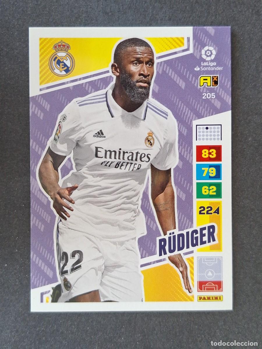 Fu&szlig;ball-Sticker: R&Uuml;DIGER REAL MADRID 205 PANINI ADRENALYN XL 2022 2023 22 23
