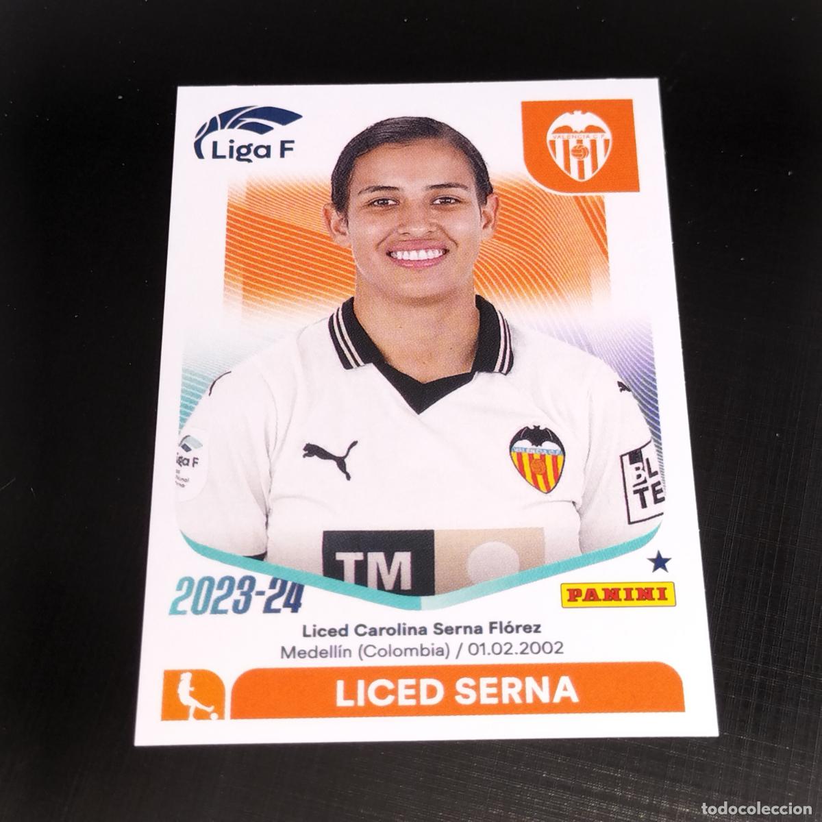 Fu&szlig;ball-Sticker: N&ordm; 294 LICED SERNA VALENCIA CROMOS LIGA F FEMENINA PANINI 2023 2024 23 24