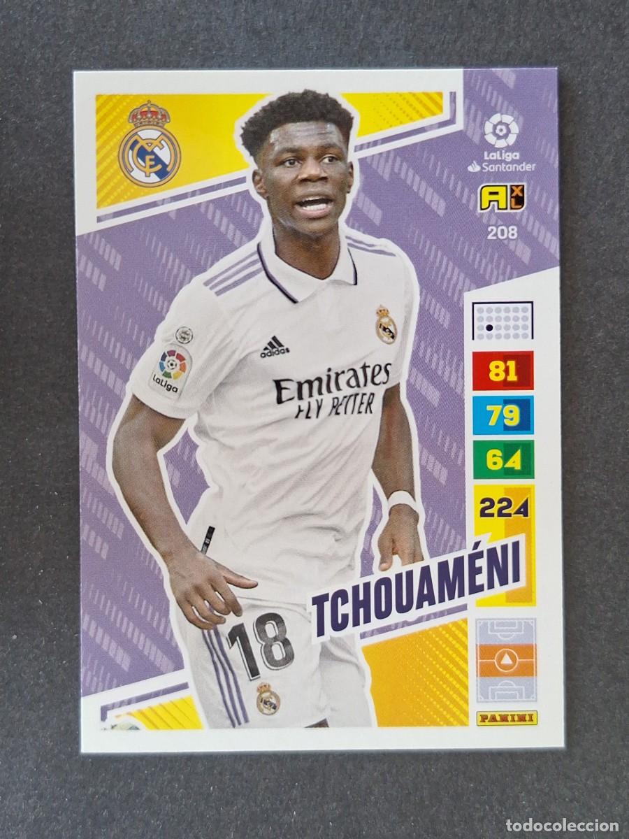 Cromos de f&uacute;tbol: TCHOUAMENI REAL MADRID 208 PANINI ADRENALYN XL 2022 2023 22 23
