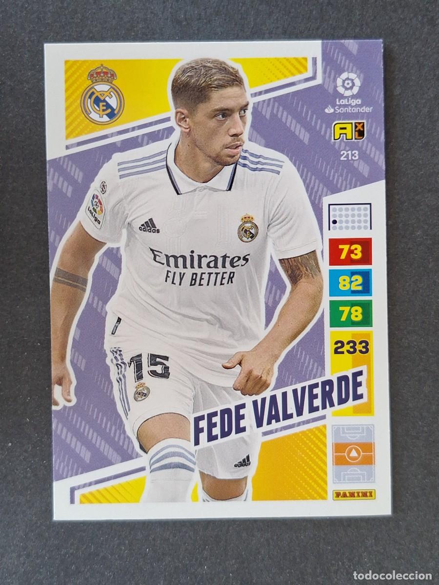 Cromos de f&uacute;tbol: FEDE VALVERDE REAL MADRID 213 PANINI ADRENALYN XL 2022 2023 22 23