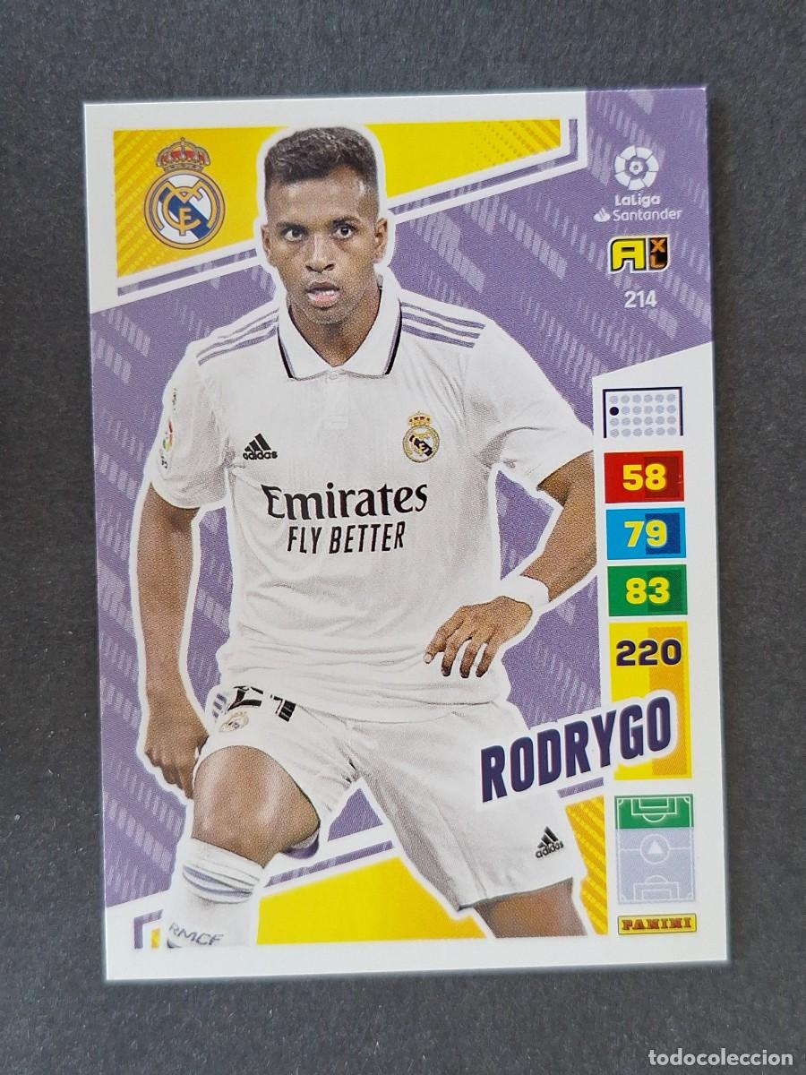 Cromos de f&uacute;tbol: RODRYGO REAL MADRID 214 PANINI ADRENALYN XL 2022 2023 22 23
