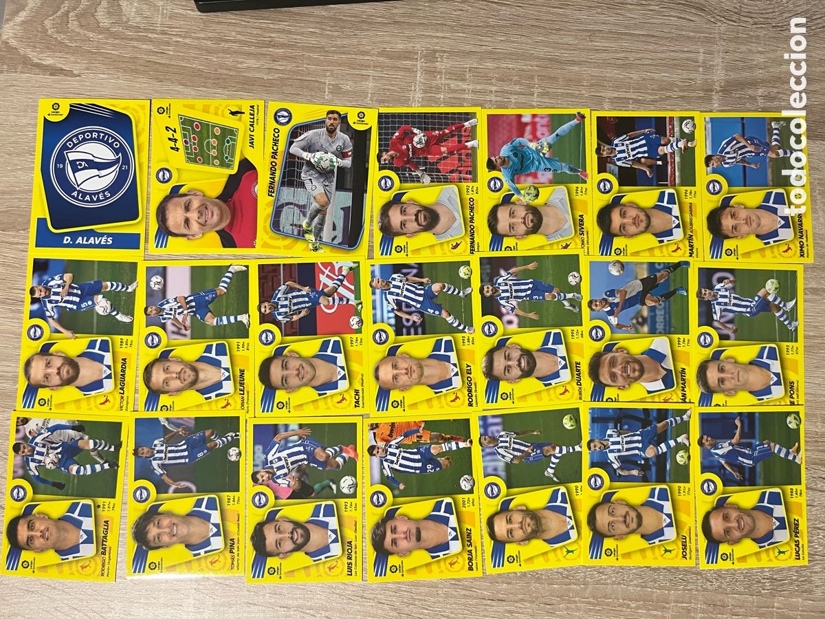 Cartes &agrave; collectionner de Football: ALAV&Eacute;S LIGA ESTE EDICIONES ESTE 2021 2022 21 22 EQUIPO COMPLETO SET COMPLETO