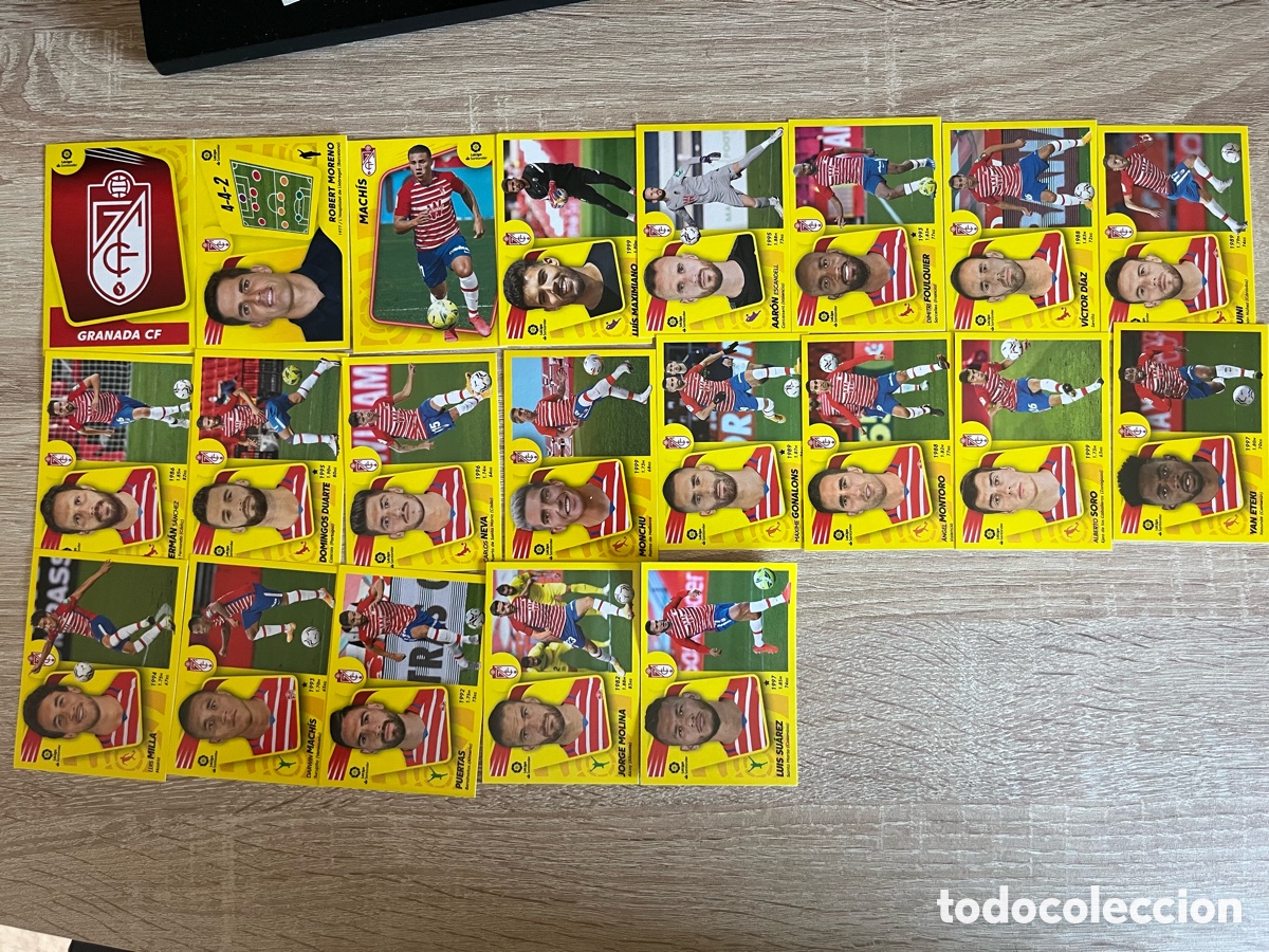 Cartes &agrave; collectionner de Football: GRANADA CF LIGA ESTE EDICIONES ESTE 2021 2022 21 22 SET COMPLETO EQUIPO COMPLETO