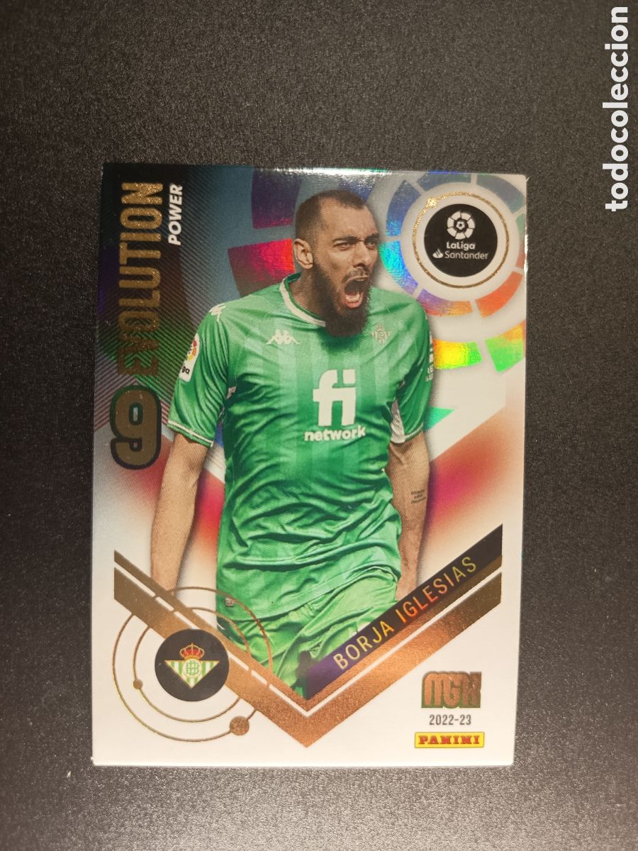 Cromos de f&uacute;tbol: P374 P 374 BORJA IGLESIAS REAL BETIS EVOLUTION POWER MEGACRACKS 2022-23 2022 2023
